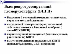 Гломерулонефрит по мкб