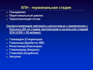 Терминальная стадия поражения почек