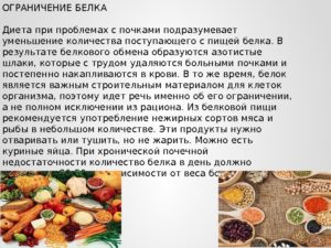 Болят почки при диете