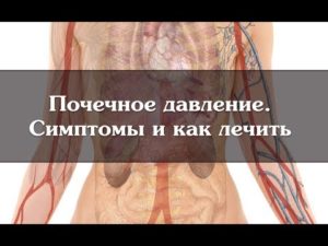 Почечная давление признаки