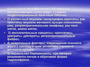 Что такое обструкция мочевыводящих путей