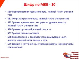 Ушиб почки по мкб 10 код по мкб 10