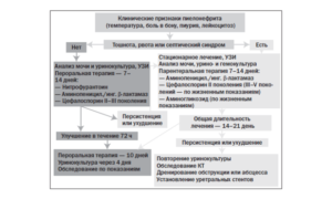 Пиелонефрит хронический схема лечения