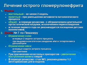 Острый гломерулонефрит лечение в москве