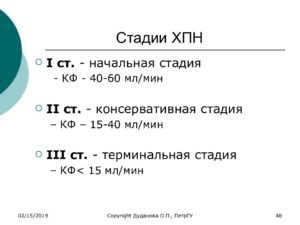 Начальная стадия хпн