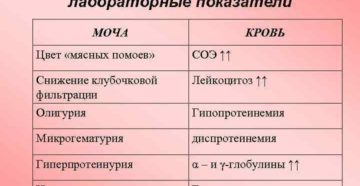 Изменения в общем анализе мочи при гломерулонефрите