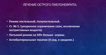 Пиелонефрит питьевой режим