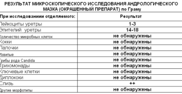 Микроскопическое исследование мазка из уретры у мужчин расшифровка