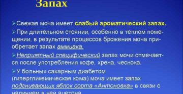 От мочи пахнет аммиаком