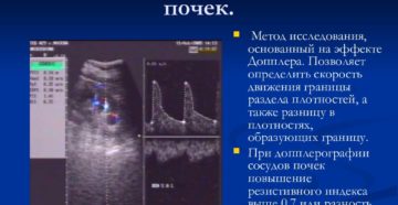 Доплерографическое исследование сосудов почек