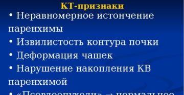 Хронический пиелонефрит на кт