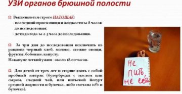 Сколько нельзя кушать перед узи брюшной полости