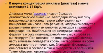 Что такое диастаза в моче