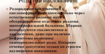 Роды с хроническим пиелонефритом
