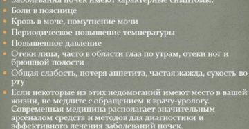 Симптомы при болезни правой почки