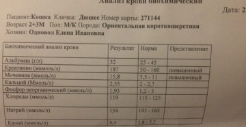 Анализ крови при воспалении почек показатели