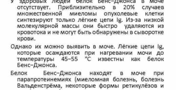 Белок бенс джонса в инвитро