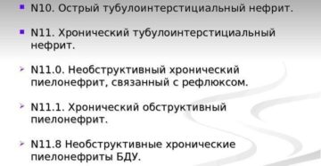 Код мкб 10 хронический пиелонефрит