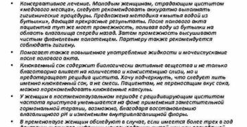 Цистит новобрачных лечение
