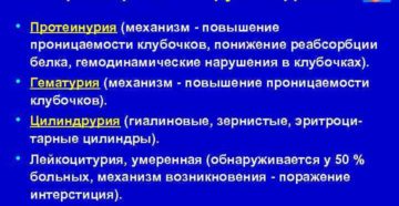 Особенности мочевого синдрома при гломерулонефрите и пиелонефрите