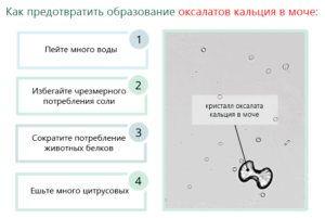 В моче много оксалатов у ребенка